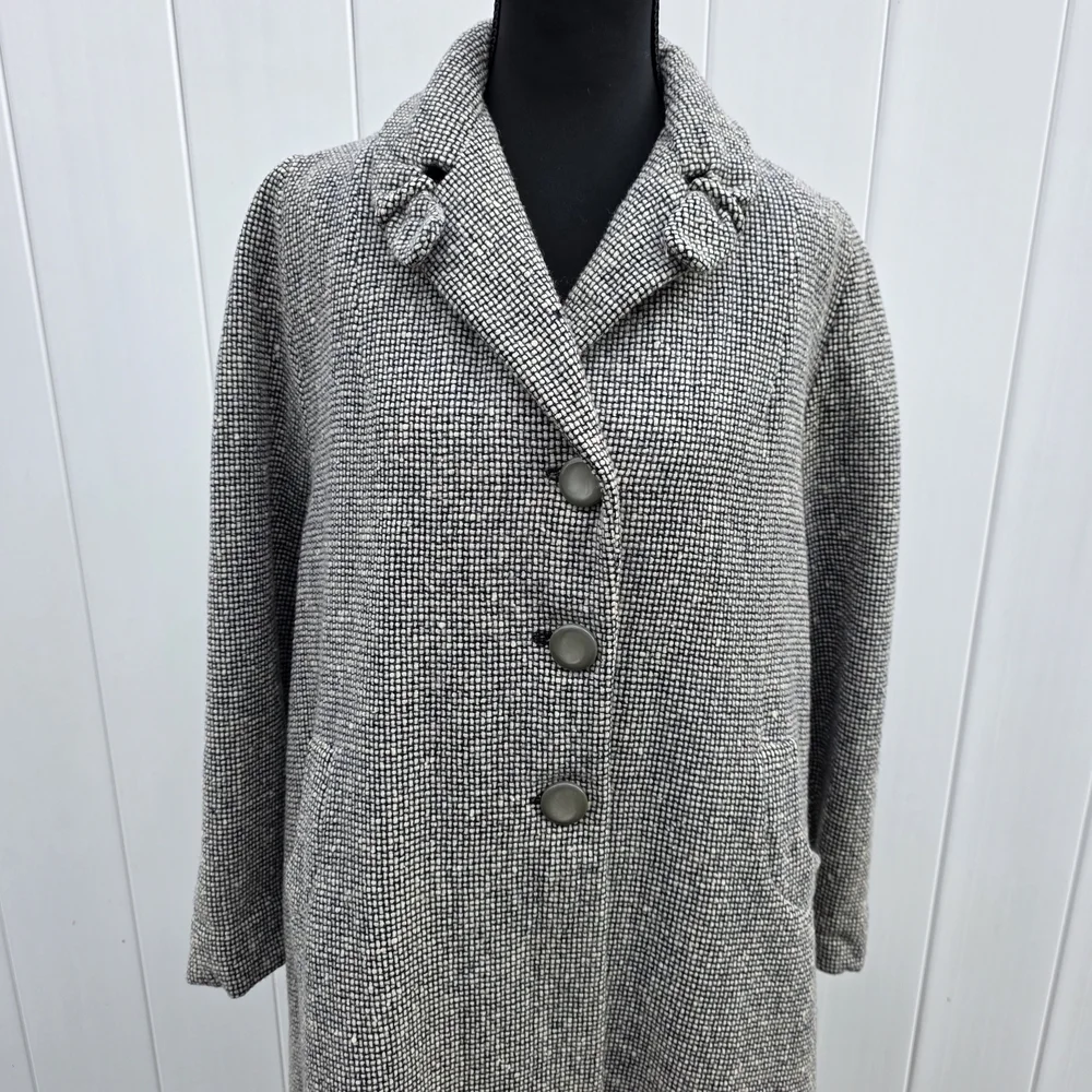 Belle Shoppe Vintage Wool Tweed Coat Women's Medium